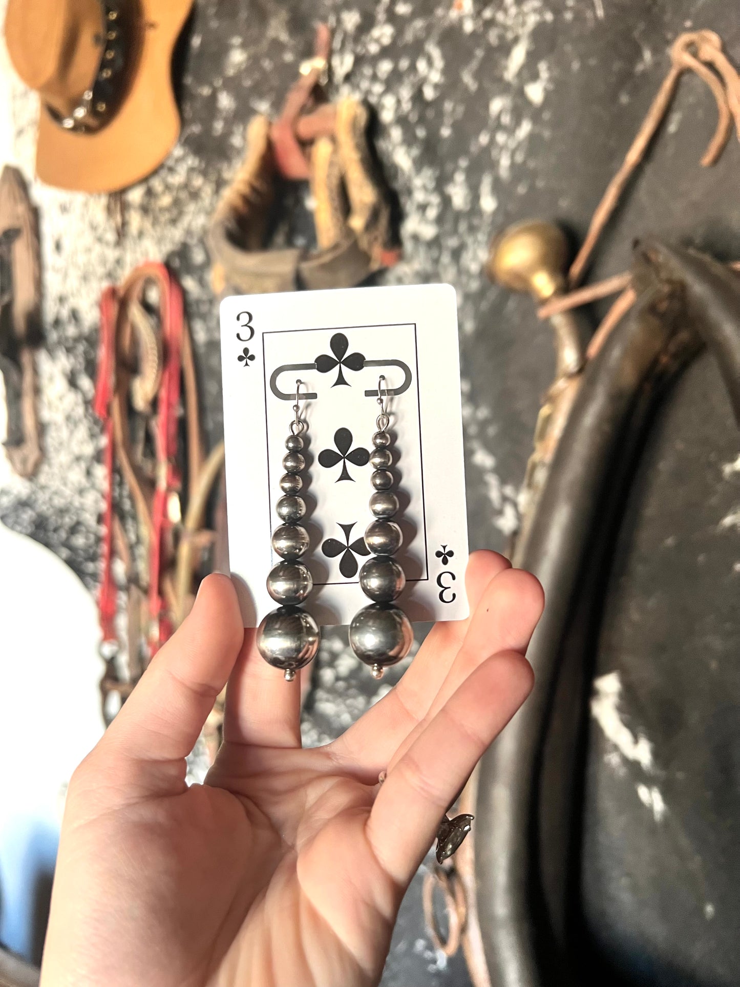 Cheyanne Faux Navajo Pearl Earrings