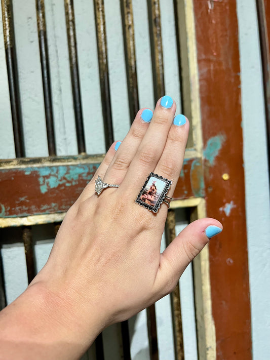 Cowboy Rides Away Ring
